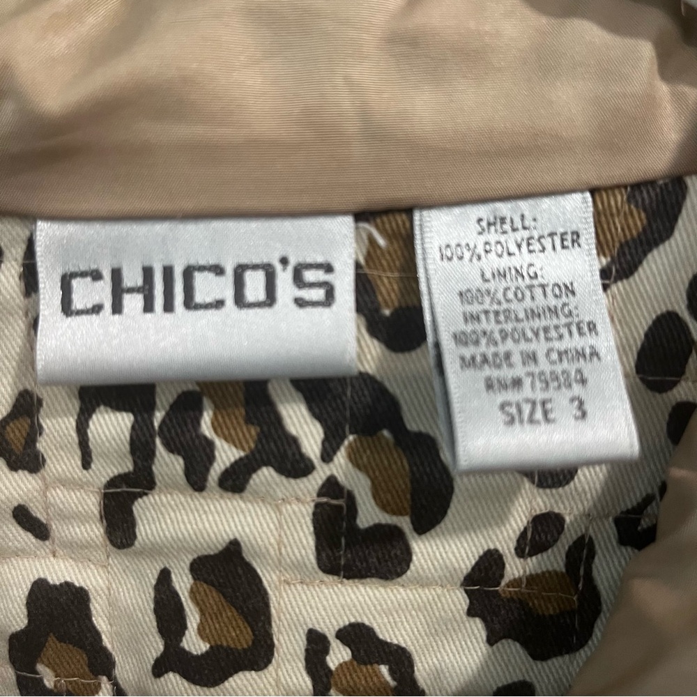Chico's Quilted Jacket sz Xl - Picture 4 of 8